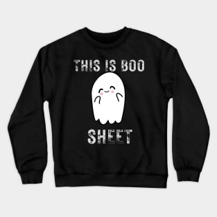 This Is Boo Sheet Ghost Retro Halloween Costume Crewneck Sweatshirt